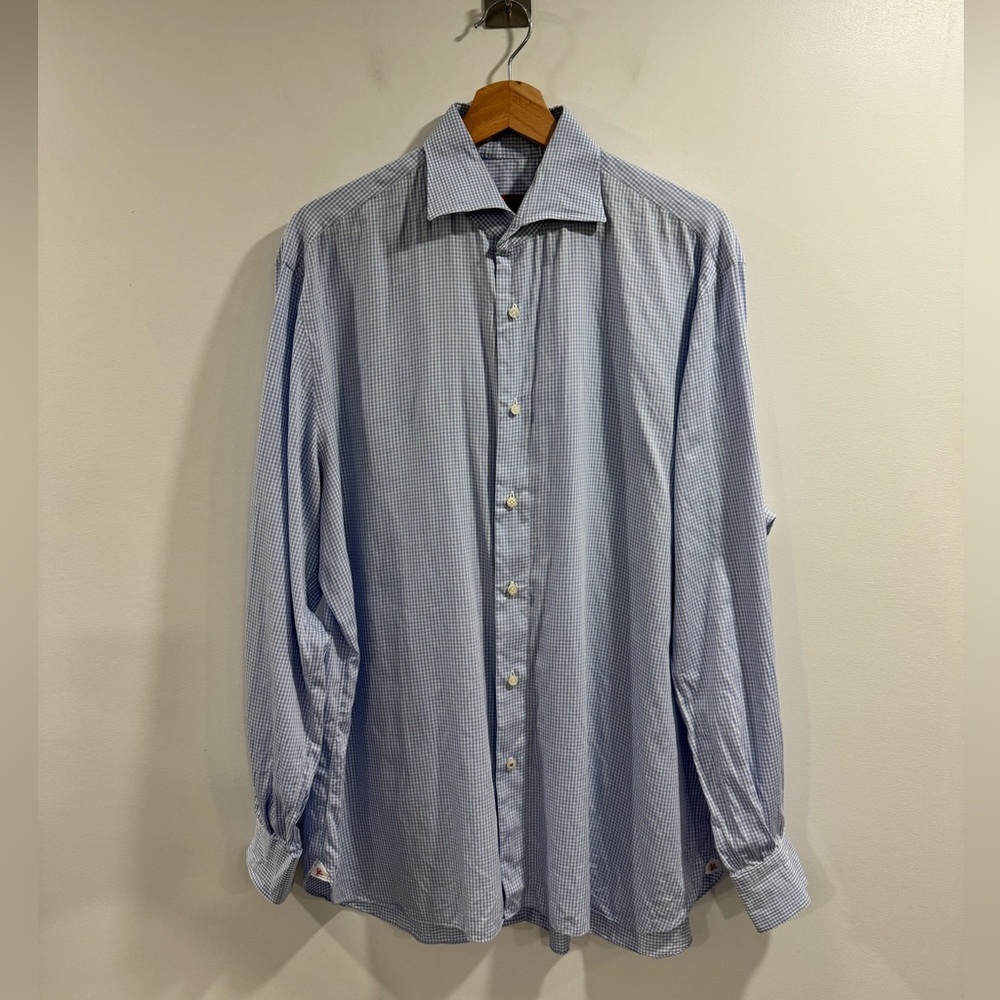 Isaia Men Button Down Shirt